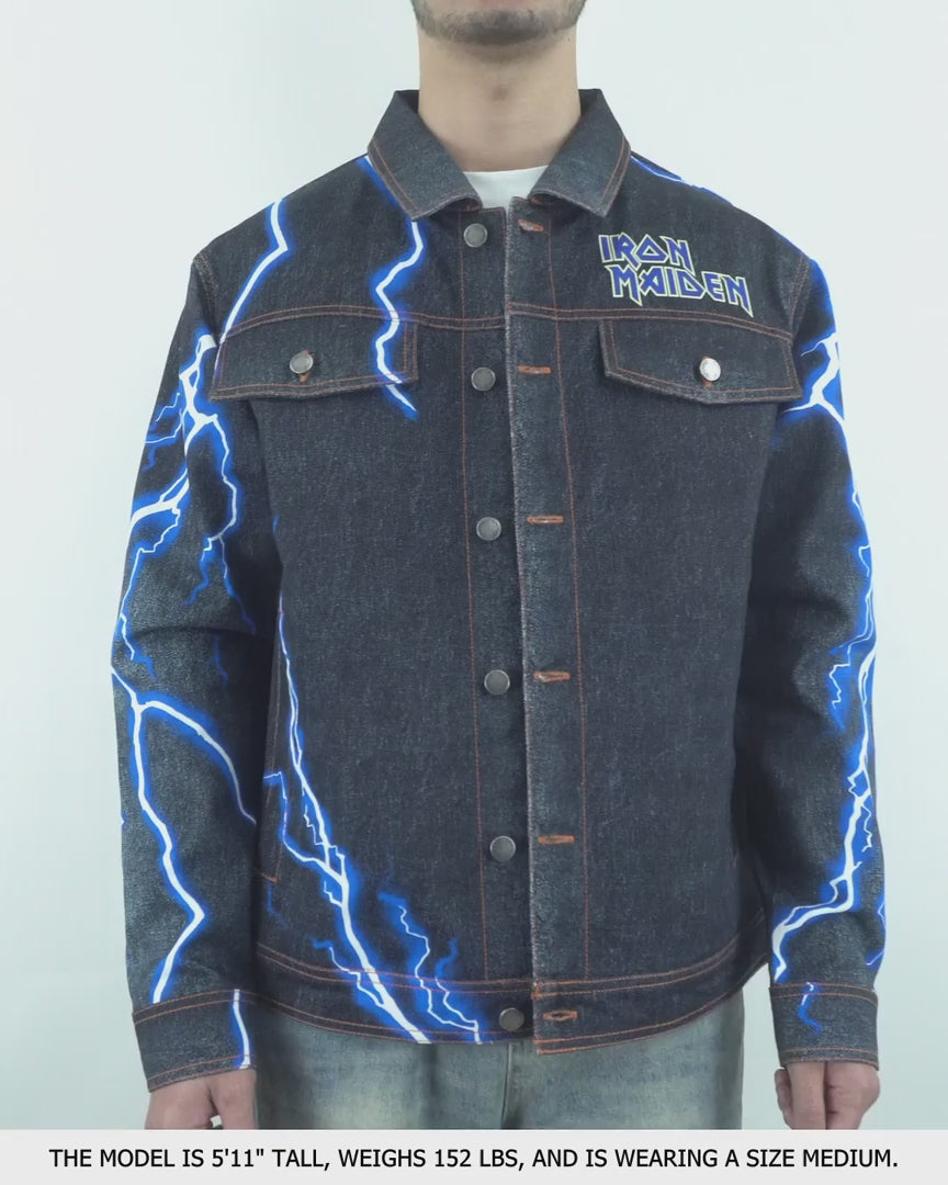 Load video: Blue Mummy Denim Jacket