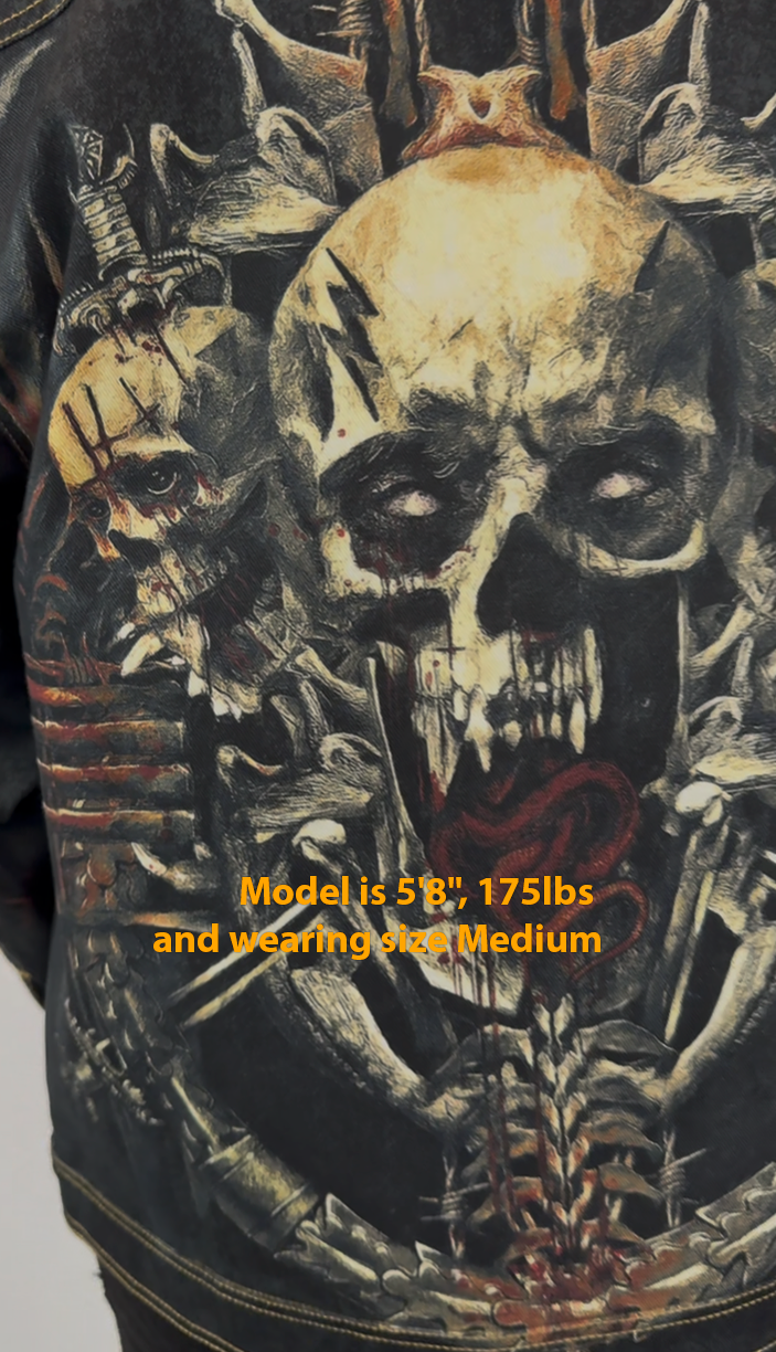 Slayer Skulls Denim Jacket