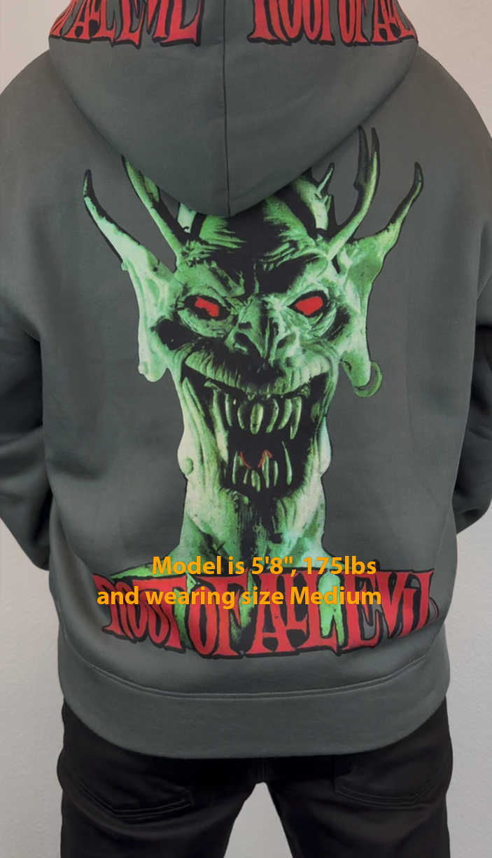 Root of All Evil Zip Up Hoodie