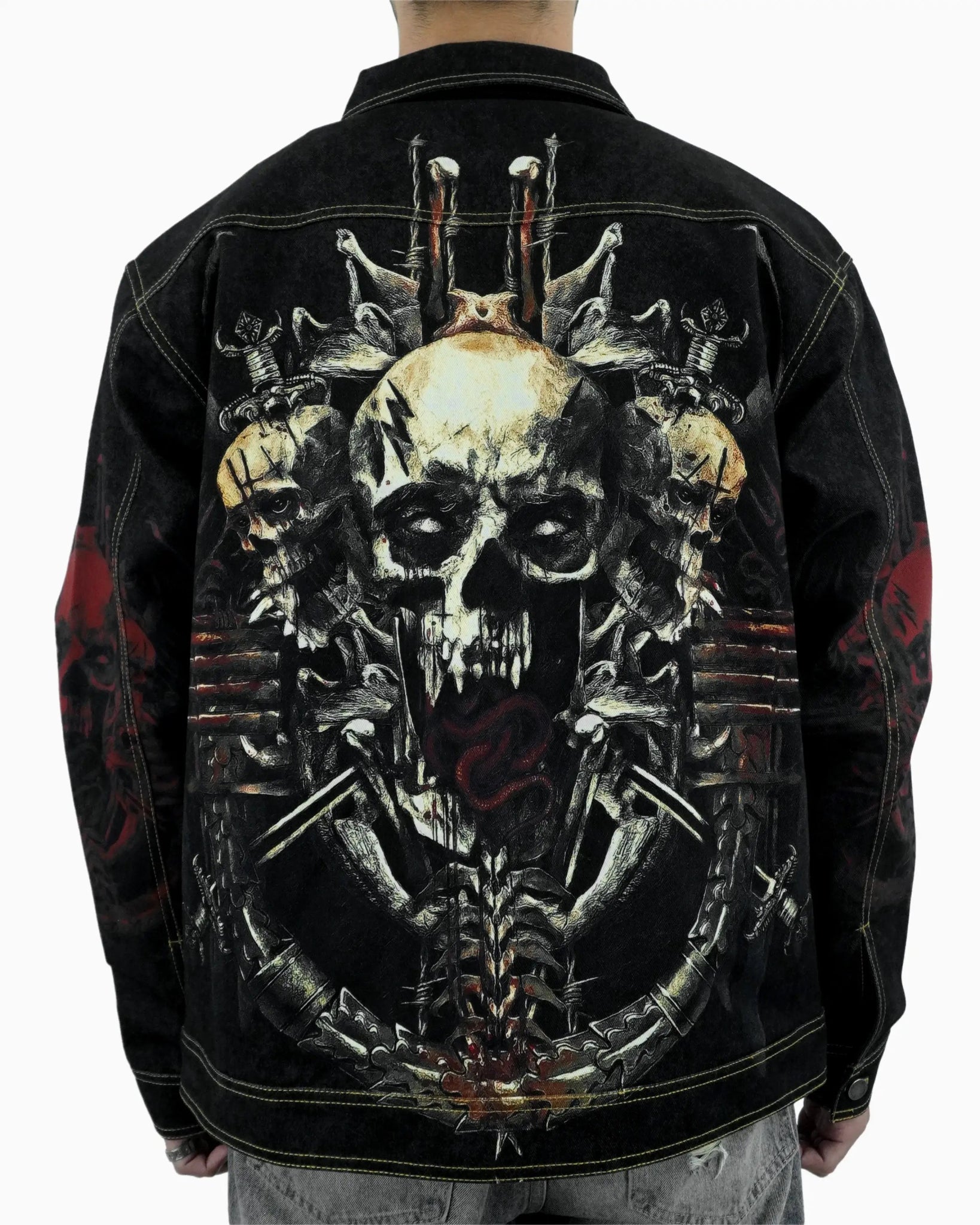 Skulls Denim Jacket - 23point5 Shop