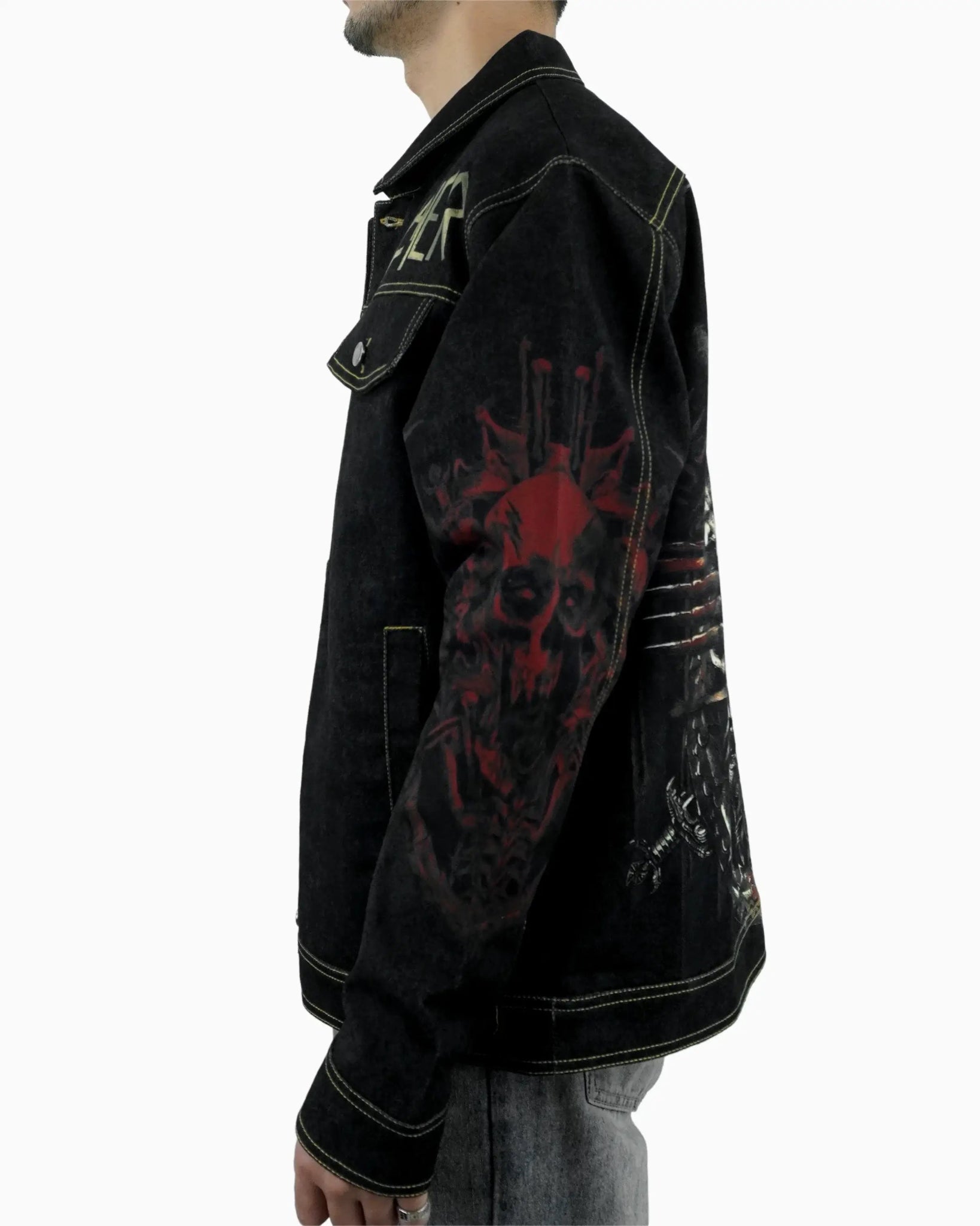 Skulls Denim Jacket - 23point5 Shop