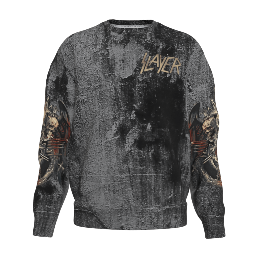 Slayer Skulls Distressed Crew - 23point5 Shop