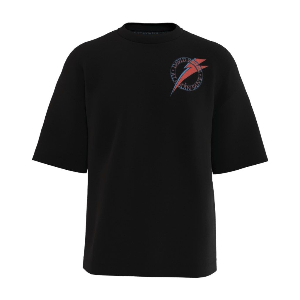 Aladdin Sane Black Oversized Tee - 23point5 Shop