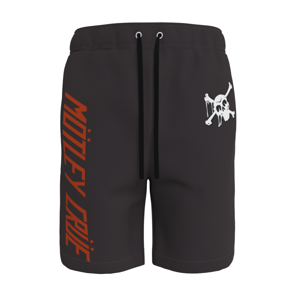 Motley Crue Skull Black Shorts - 23point5 Shop