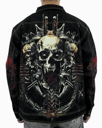 Skulls Denim Jacket - 23point5 Shop