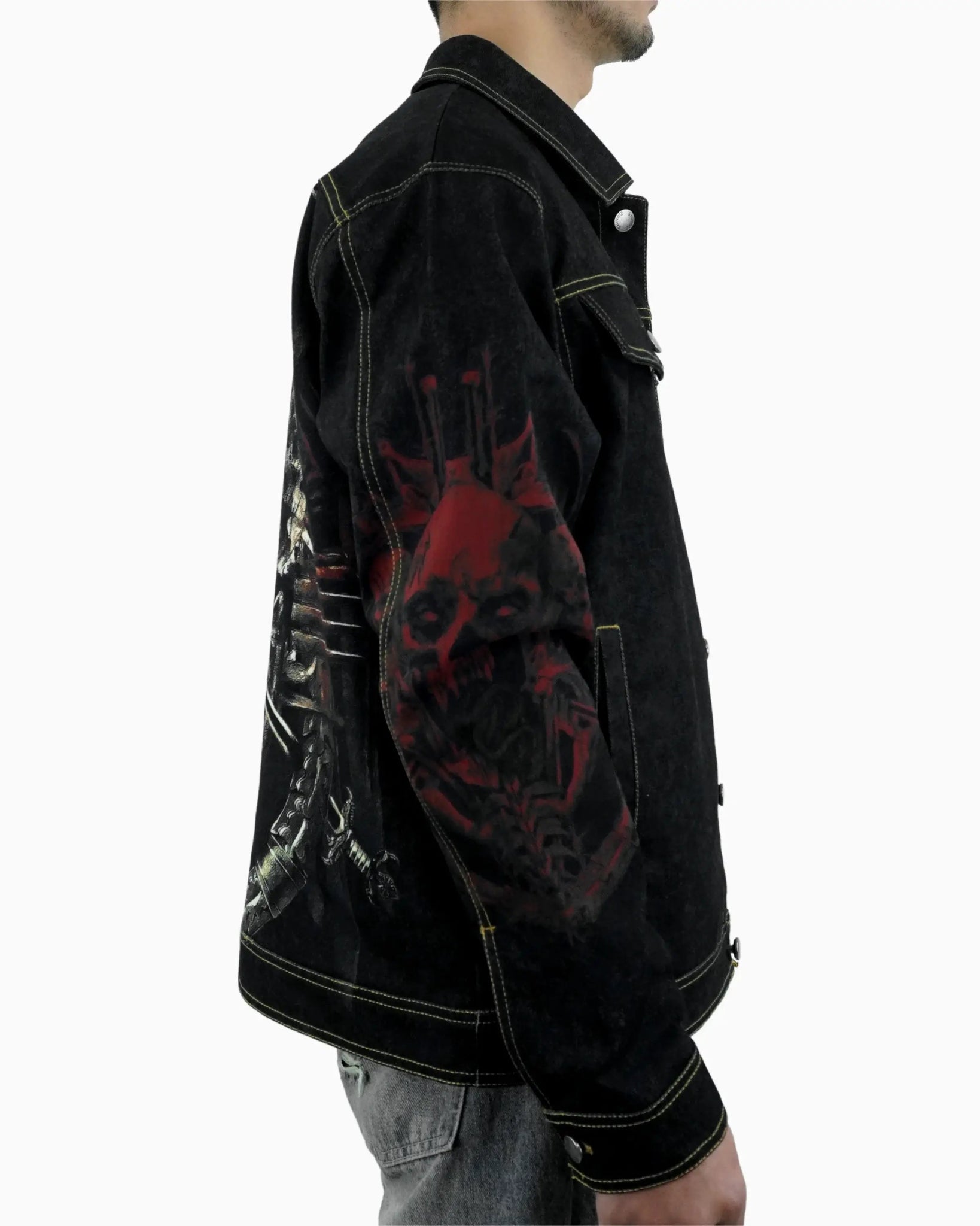 Skulls Denim Jacket - 23point5 Shop