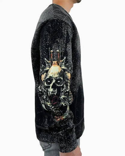 Skulls Distressed Crew - 23point5 Shop