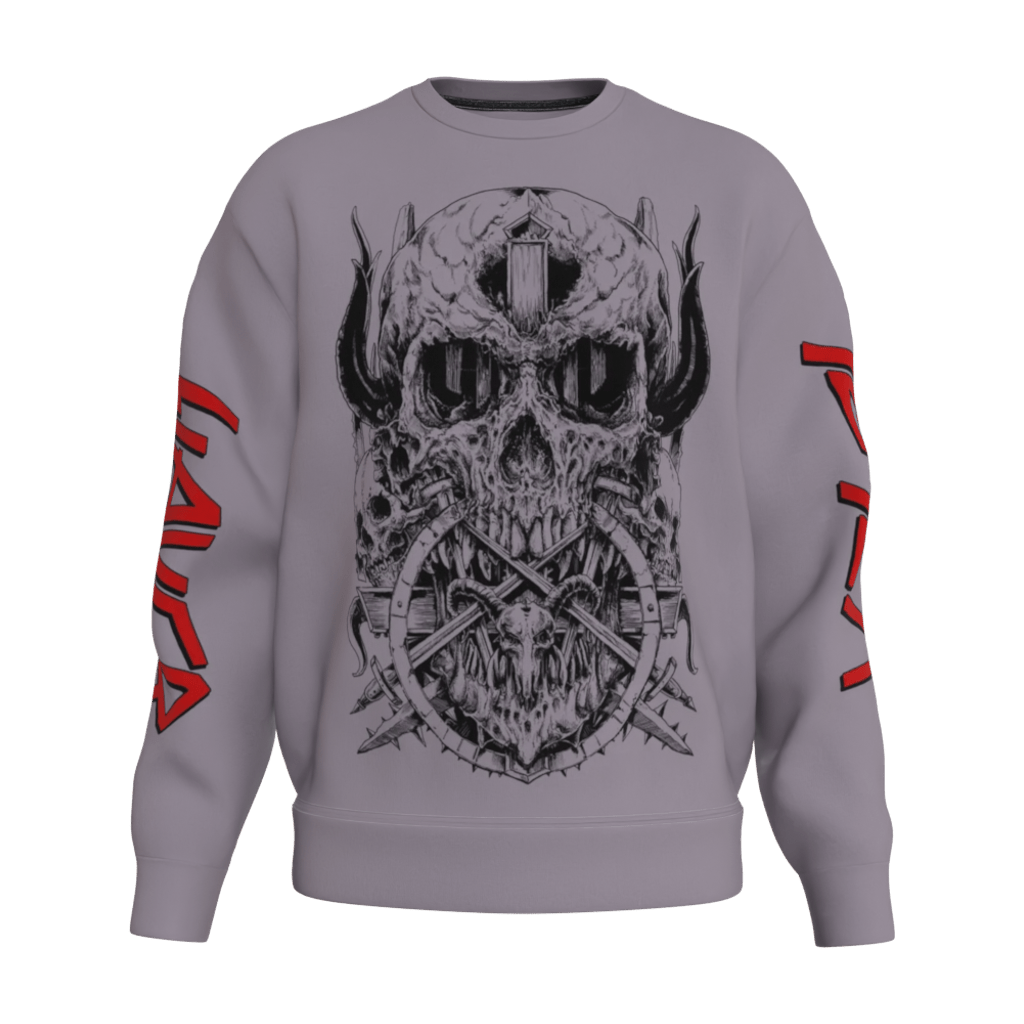 Slayer Skull and Horns Crew - 23point5 Shop
