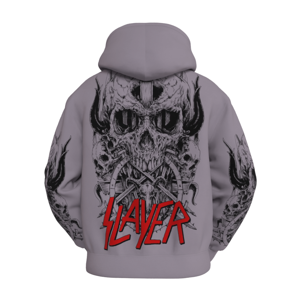 Slayer Skull and Horns Hoodie - 23point5 Shop
