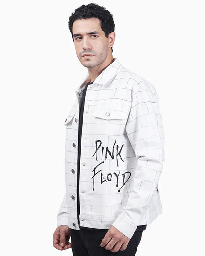 Pink Floyd The Wall Sweat à Capuche Blanc - Pull Logo Iconique